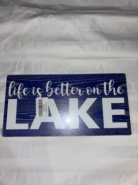 Life Is Better on the Lake Wood Sign